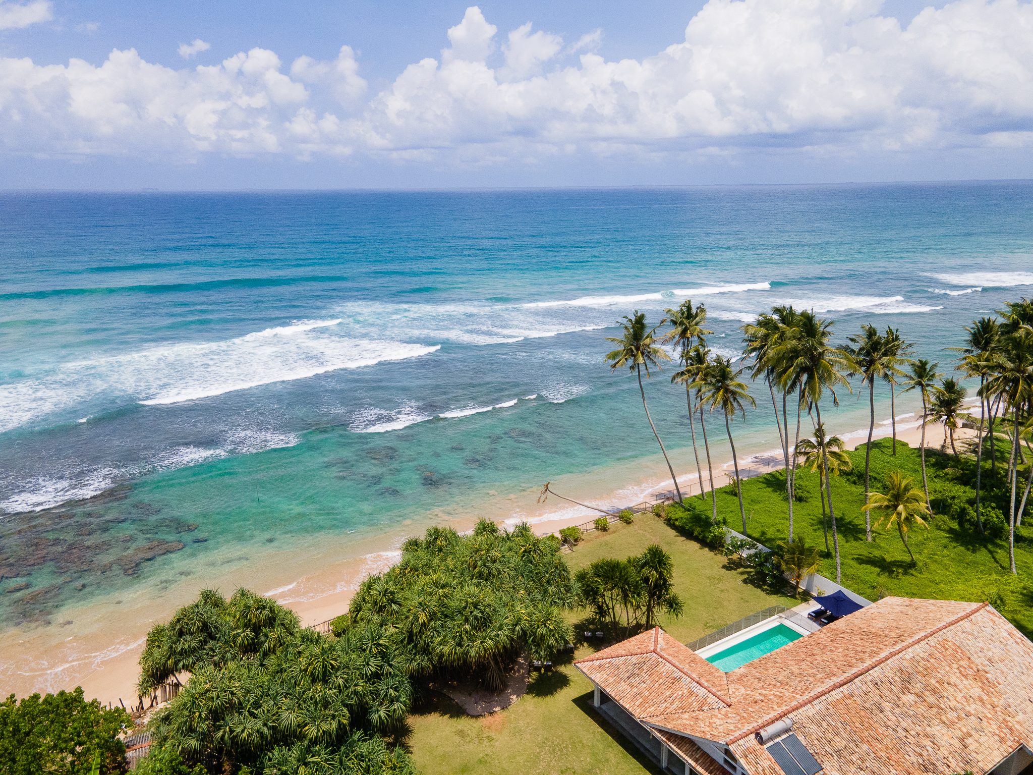 Tea Tree Villa on the beachfront at Ahangama, Sri Lanka