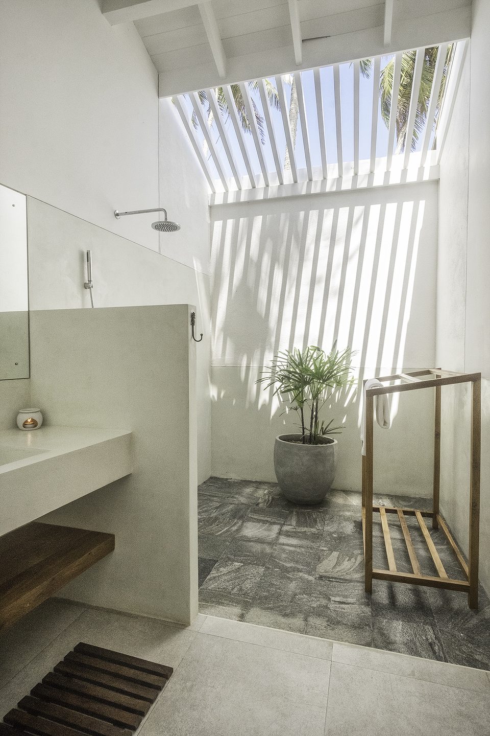 Double basins and rain shower