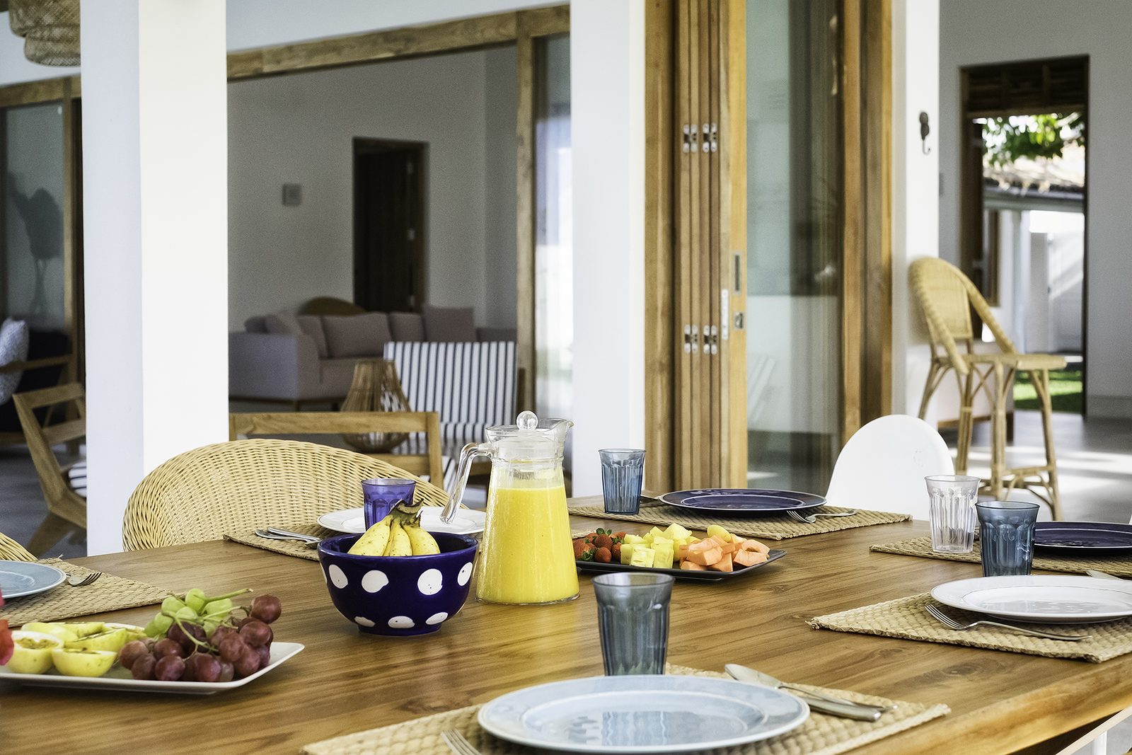 Sri Lankan dishes prepared by the villa chef