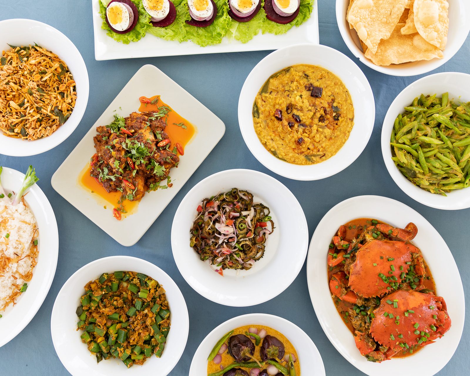 Fresh dishes from the villa kitchen