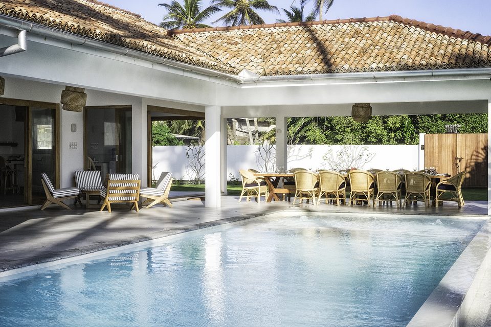 The infinity pool at Tea Tree Villa